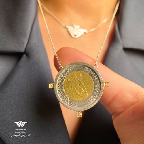 عُملة سعوديه من الفضه الاسترليني عيار 952 ، و الفض...