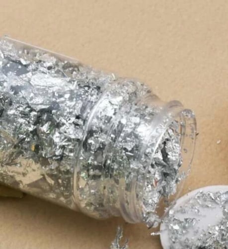 ورق ذهب وفضه للاعمال الفنيه