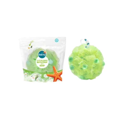 بالمي لوفة استحمام مع قطع الصابون بزهرة الزيتون