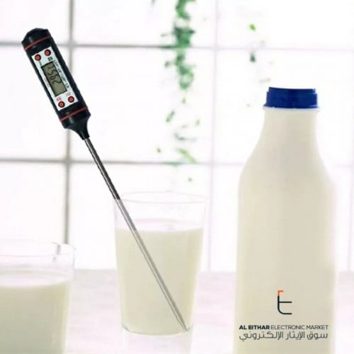 مقياس حرارة الطعام رقمي أسود Digital Food Thermome...