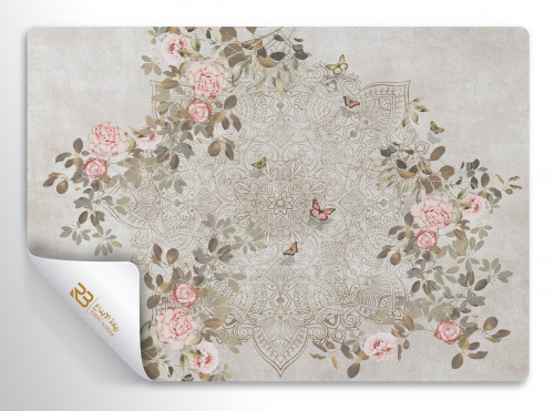 ورق جدران تصميم ورد (رقم المنتج RB-19-23)