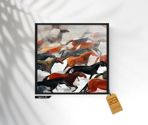 لوحة جدارية تصميم خيول (رقم المنتج RB-14-45)