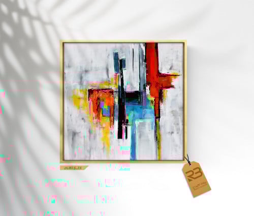 لوحة جدارية تصميم فن تشكيلي (رقم المنتج RB-12-25)