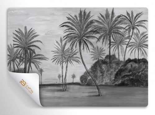 ورق جدران تصميم نخيل (رقم المنتج RB-19-41)