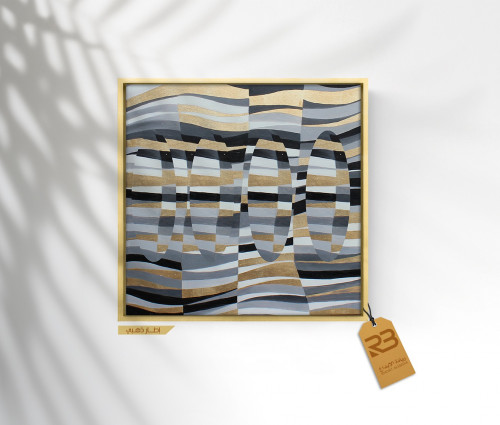 لوحة جدارية تصميم فن تشكيلي (رقم المنتج RB-18-6)