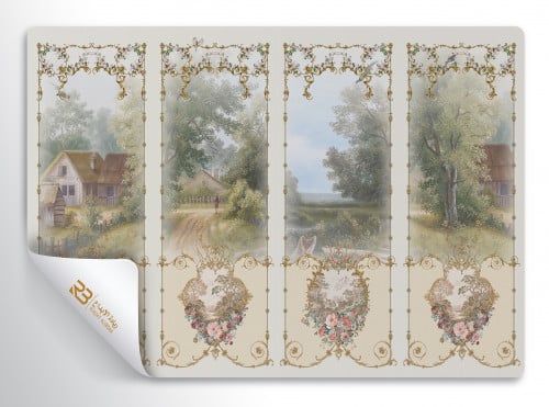 ورق جدران تصميم طبيعة (رقم المنتج RB-19-24)