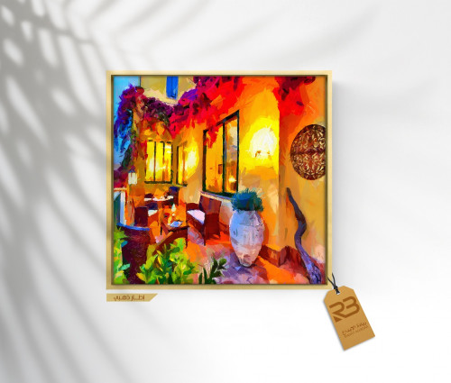 لوحة جدارية تصميم فن تشكيلي (رقم المنتج RB-6-32)