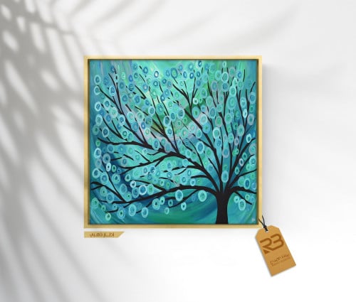 لوحة جدارية تصميم شجر (رقم المنتج RB-15-28)