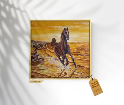 لوحة جدارية تصميم خيل (رقم المنتج RB-12-16)