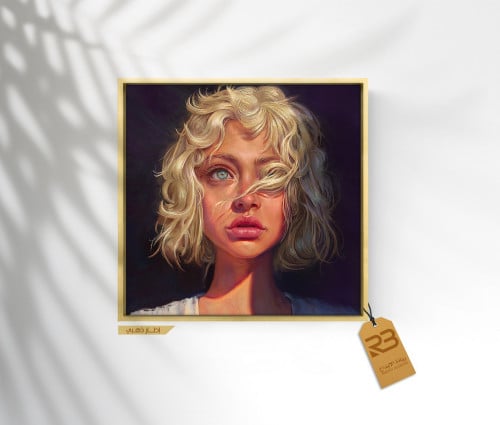 لوحة جدارية تصميم فتاة (رقم المنتج RB-8-46)