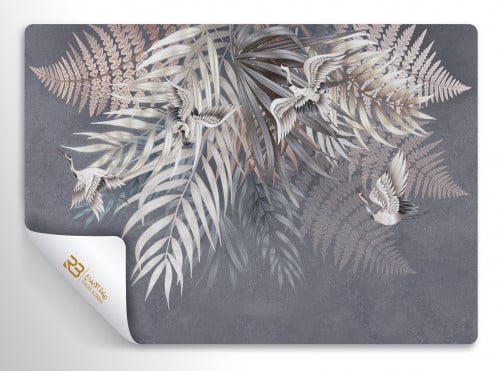 ورق جدران تصميم طيور (رقم المنتج RB-19-1)