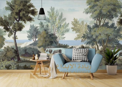 ورق جدران تصميم نهر (رقم المنتج RB-19-34)