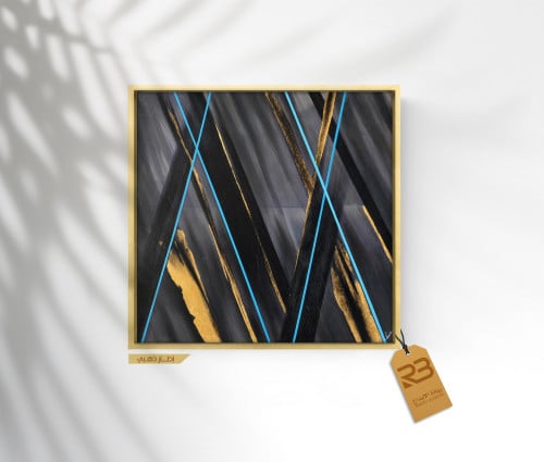 لوحة جدارية تصميم فن تشكيلي (رقم المنتج RB-50-19-3...