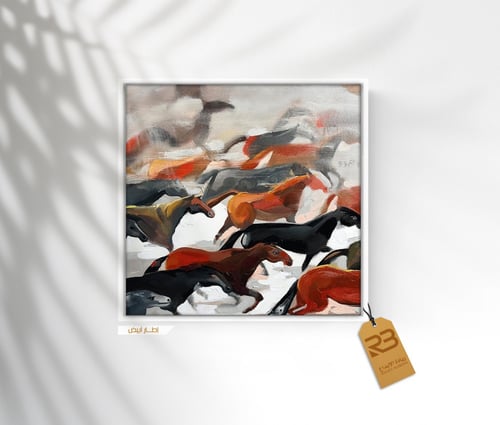 لوحة جدارية تصميم خيول (رقم المنتج RB-14-45)