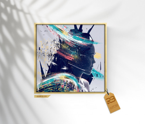 لوحة جدارية تصميم فن تشكيلي (رقم المنتج RB-7-42)
