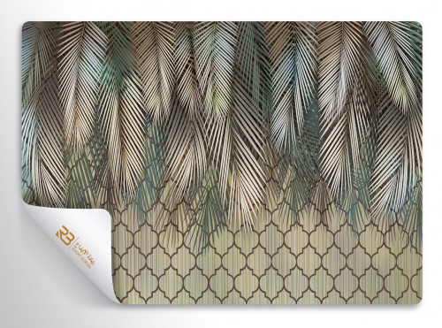 ورق جدران تصميم نخيل (رقم المنتج RB-19-25)