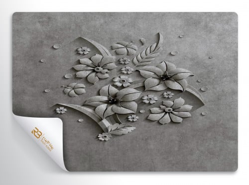 ورق جدران تصميم ورد (رقم المنتج RB-19-49)