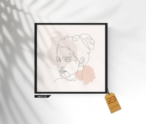 لوحة جدارية تصميم رسم فتاة (رقم المنتج RB-10-27)