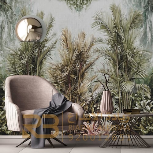ورق جدران تصميم نخيل (رقم المنتج RB-19-32)