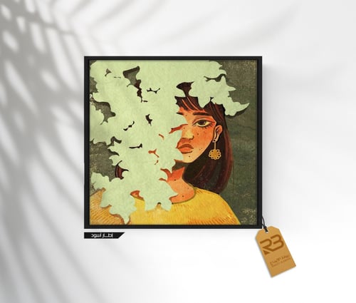 لوحة جدارية تصميم فتاة (رقم المنتج RB-7-55)
