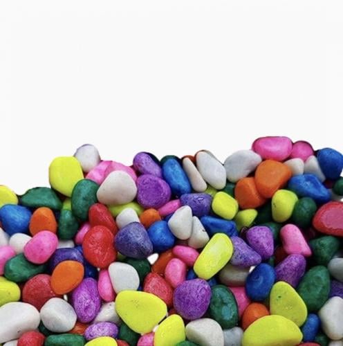 حجر ملون لتزين احواض السمك 500g