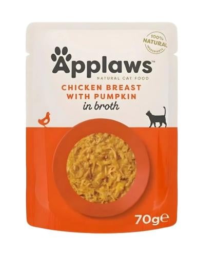 ابلاوز اظرف طعام رطب للقطط صدور دجاج مع اليقطين في...