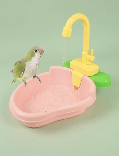 مروش حوض استحمام آلي ممتع للببغاء