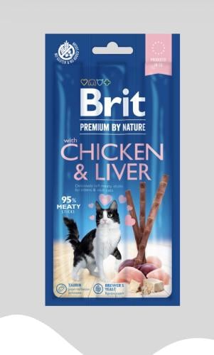 بريت عيدان الدجاج والكبد للقطط من برت كير