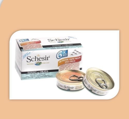 معلبات تونا مع سمك الدنيس في الجيلي 6x50g