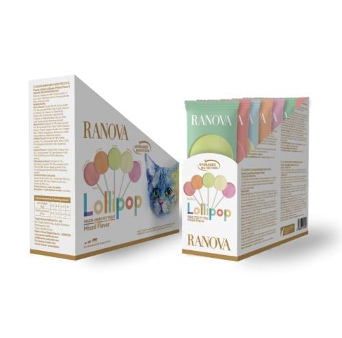 مصاصة لولي بوب للقطط من رانوڤا مجففة بالتجميد متعد...