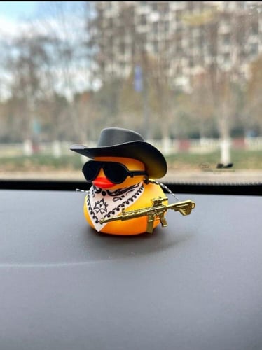 ديكور سيارة بشكل بطة جميلة