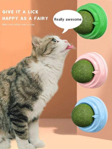 كرة النعناع حبه واحده للقطط لاصقة تفاعلية للعب وال...