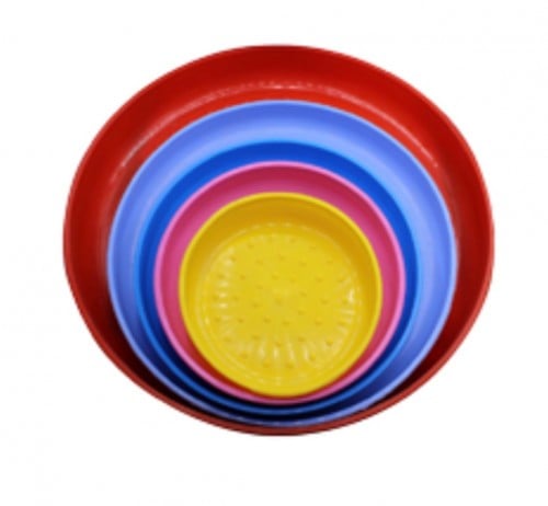 صحن دائري بعدة احجام و اللوان