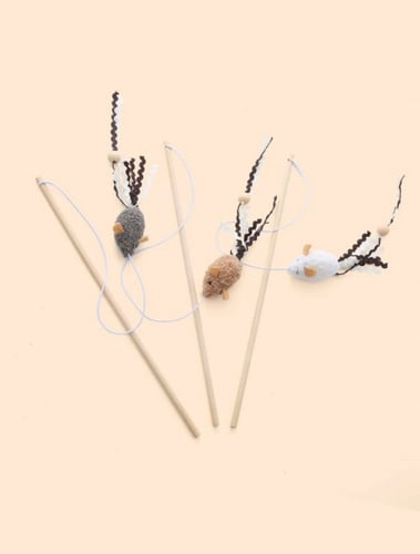 عصا دعابة القط شكل عشوائي فار