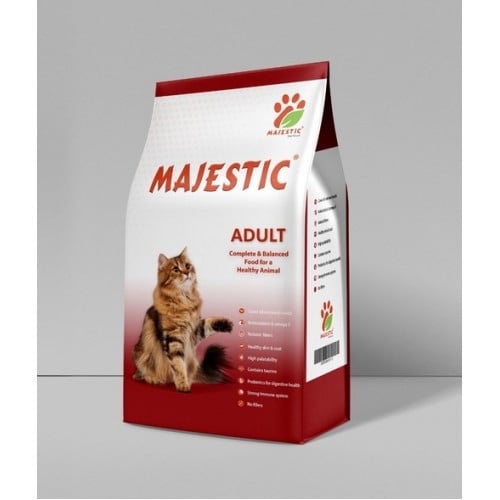 طعام قطط ماجستيك للقطط البالغة متعدد الاحجام