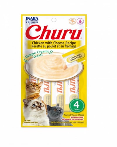 اينابا مكافات للقطط هريسة دجاج مع جبنة 4*14غ
