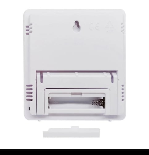 قياس درجة الحرارة ورطوبة وساعة