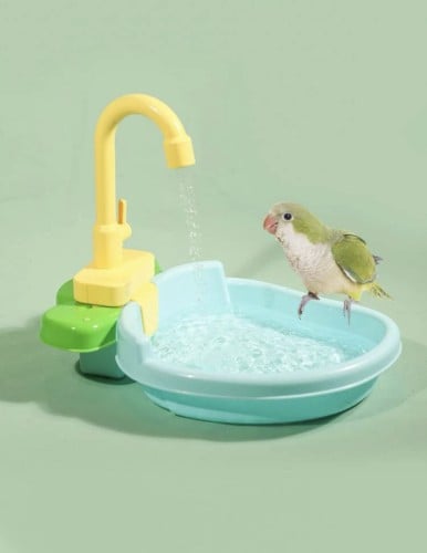 مروش حوض استحمام آلي ممتع للببغاء