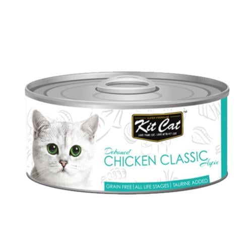 طعام رطب للقطط كت كات 80 جم الدجاج كلاسك التقليدي