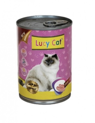 لوسي كات معلب قطط بنكهة اللحم 375 جرام