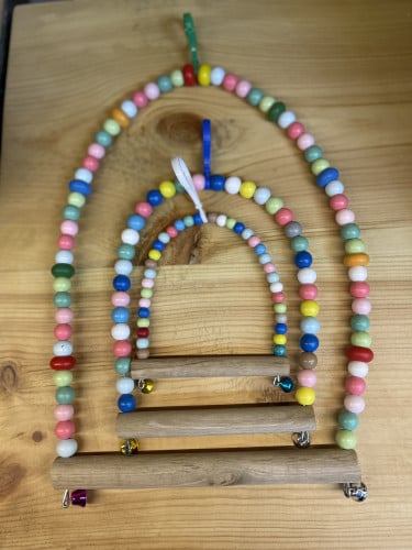 مرجيحة طيور تعليق مع جرس/ مجثم ببغاوات بادجي روز ف...