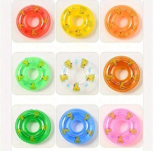 حلقة سباحة صغيرة بمقاس مرح مناسب للببغاوات الصغيرة...