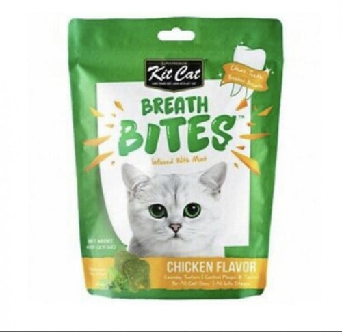 بريث بايتس مكافآت للقطط للعناية بالاسنان بالدجاج 6...