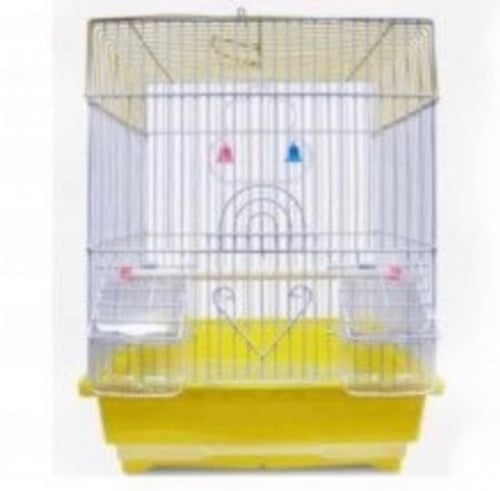 قفص عياشتين ملون لطيور الصغيره