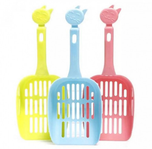 مجرفة بلاستيكية لفضلات القطط والحيوانات الاليفة