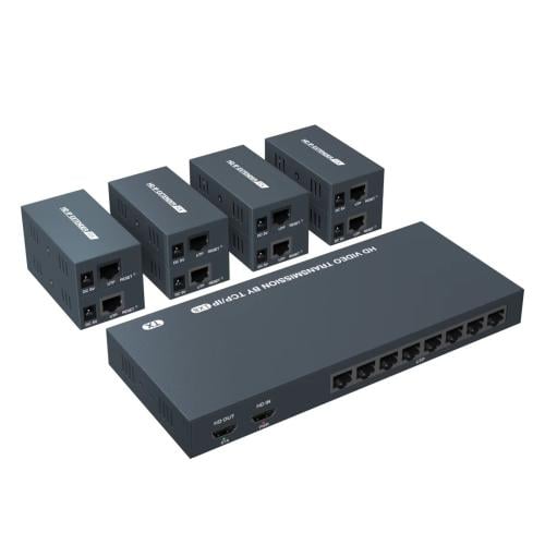 200M1x8 HDMI Extender Splitter Multiple Over Singl...