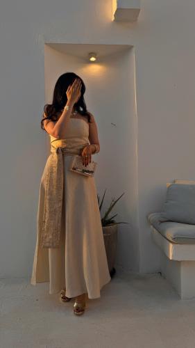 فستان مع حزام