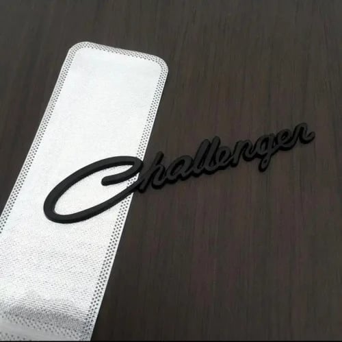 Matte black Challenger fender kit