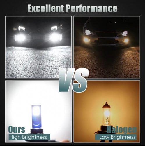 LED headlight bulbs size 9500 white