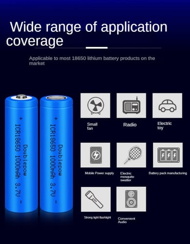 بطارية ليثيوم 18650 - 1000 mAh حبة واحدة